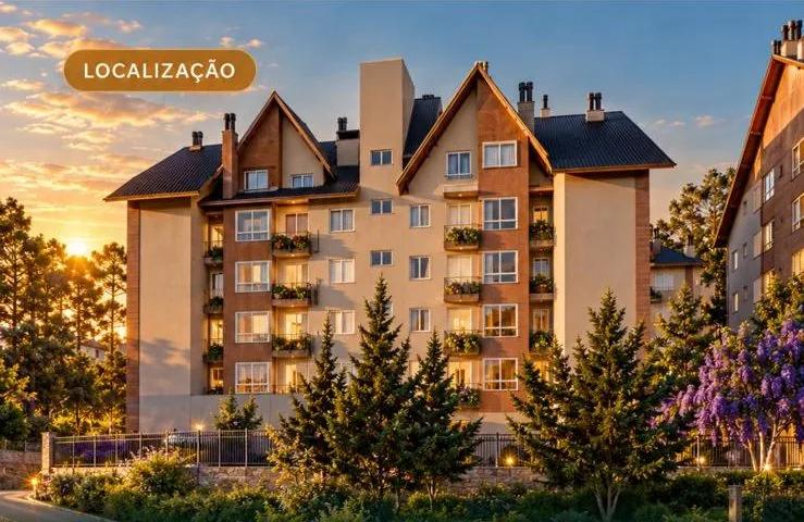 Fachada do Boa Vista Residencial ao pôr do sol, em Várzea Grande, Gramado